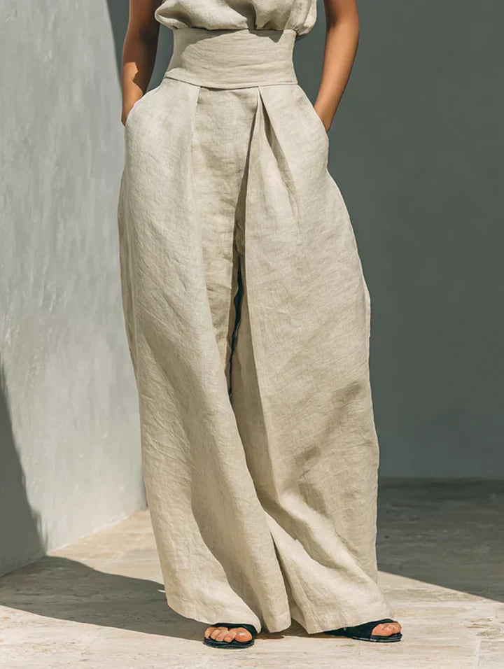 Amelia - Ensemble Blusa e Pantalone Largo