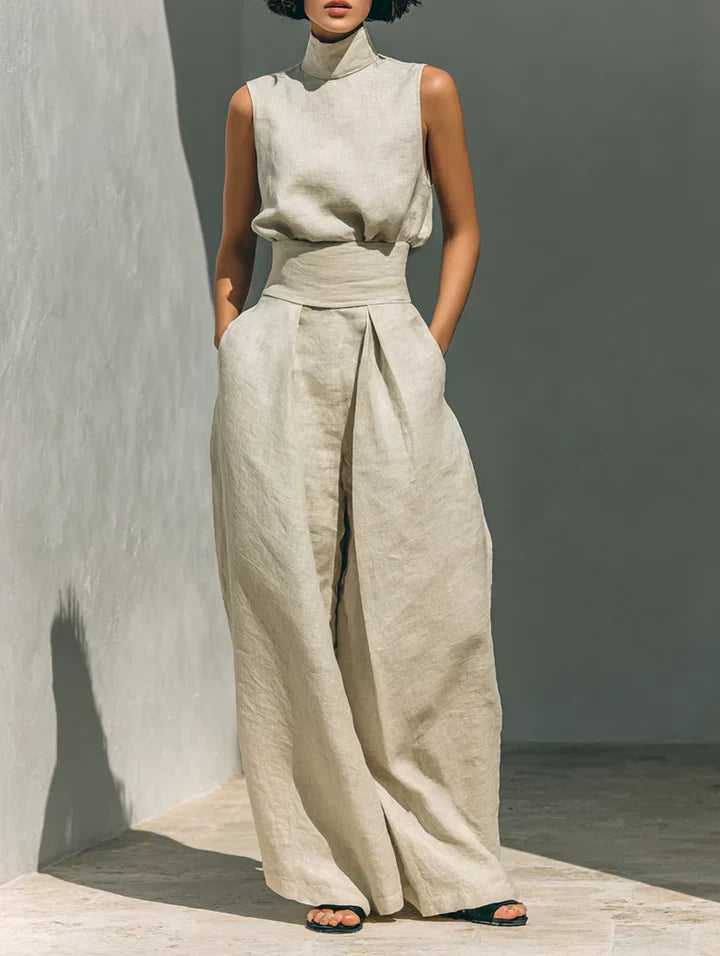 Amelia - Ensemble Blusa e Pantalone Largo