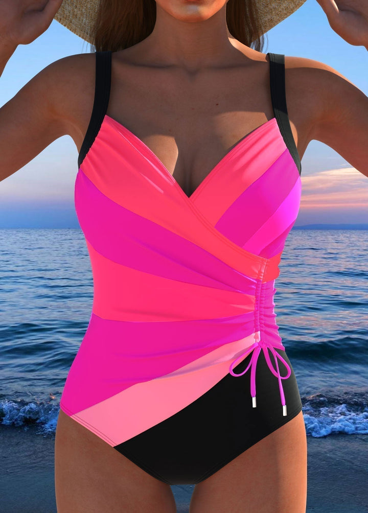 Annalisa - Costume da Bagno a Portafoglio con Stampa Colorata