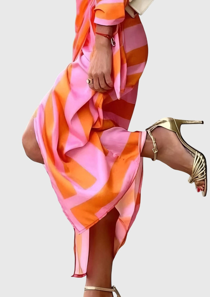 AURORA - Elegante vestito stampato