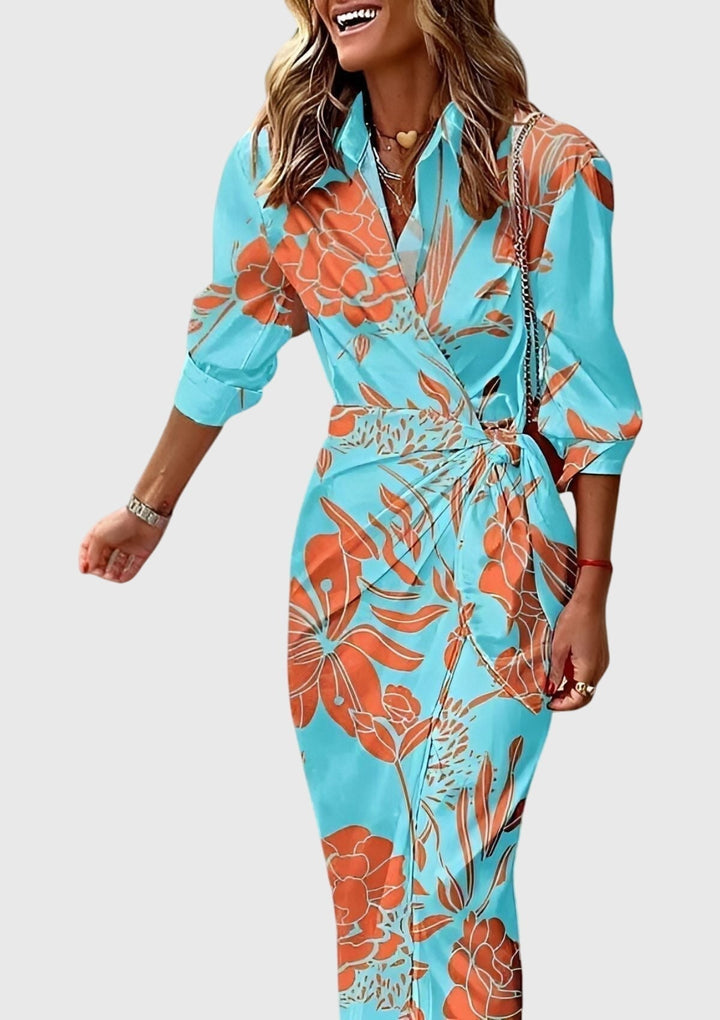 AURORA - Elegante vestito stampato