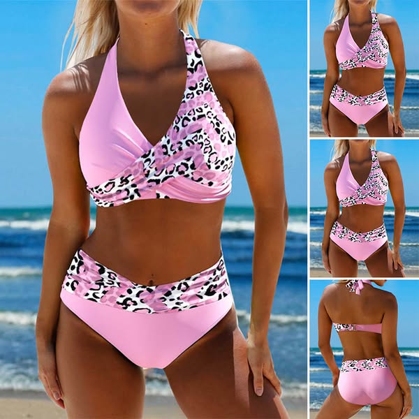 Ada - Bikini con Intreccio a Croce e Slip Alto