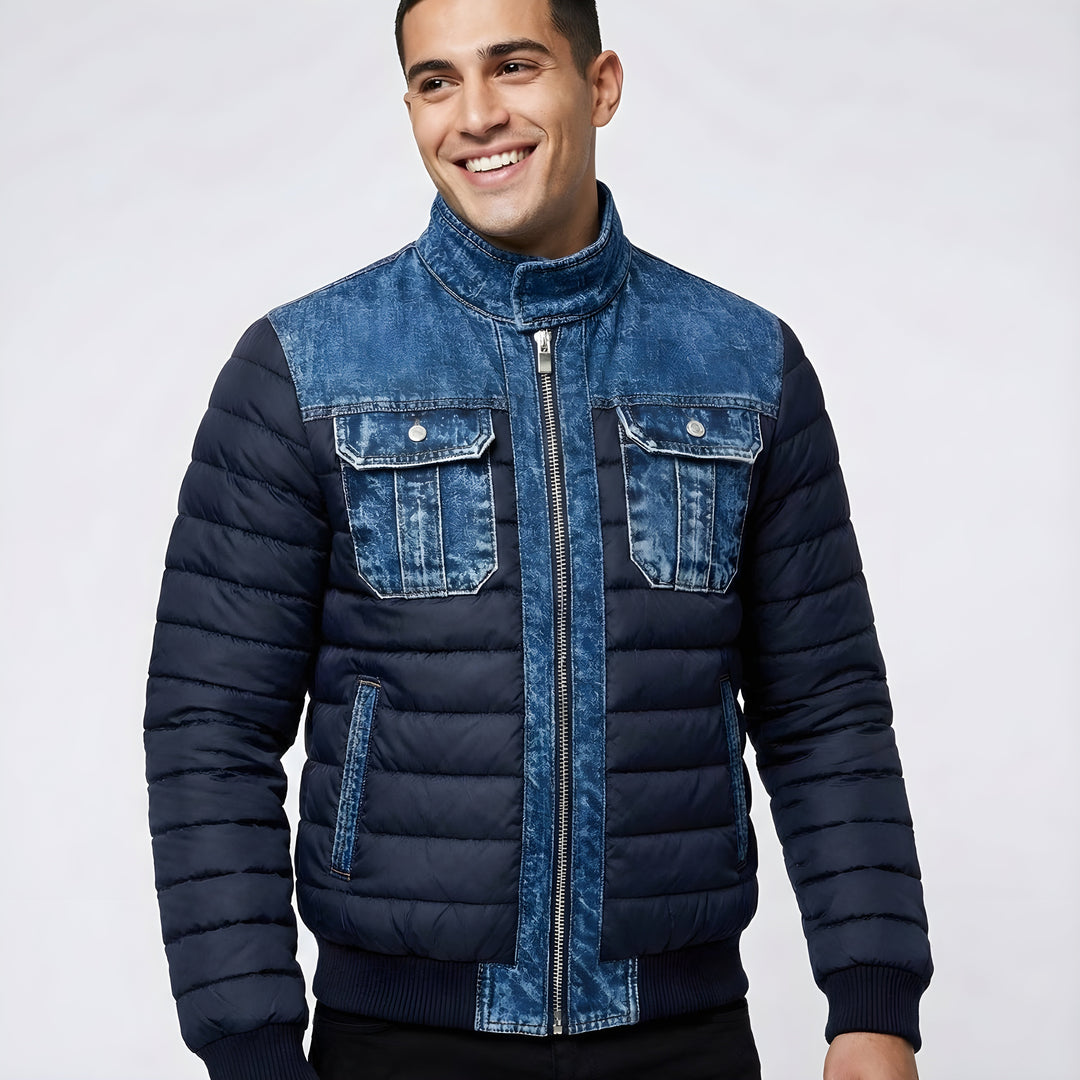 Bruno™ | Giacca Invernale Imbottita in Denim