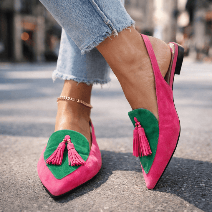 Eliza | Sandali con cinturini e nappine