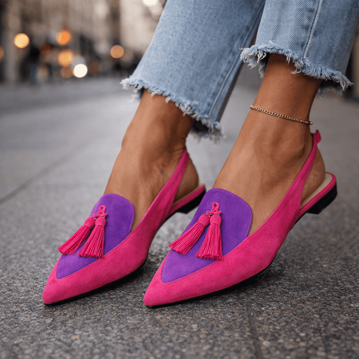 Eliza | Sandali con cinturini e nappine