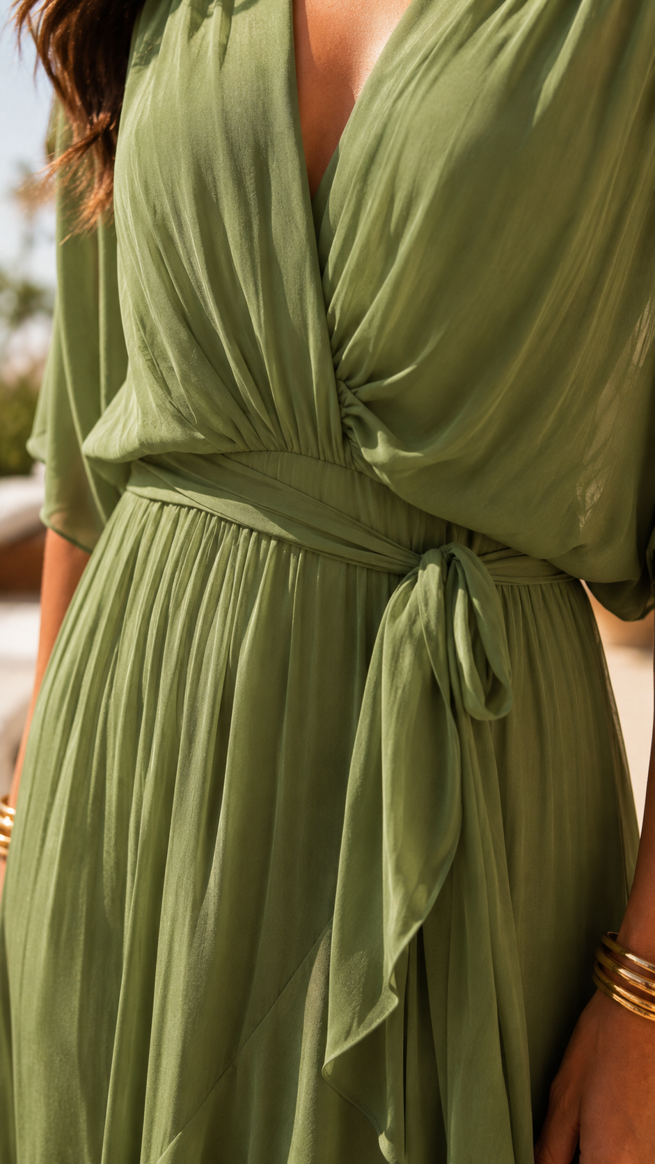 Calipso™ | Abito Maxi Fluido con Scollo a V