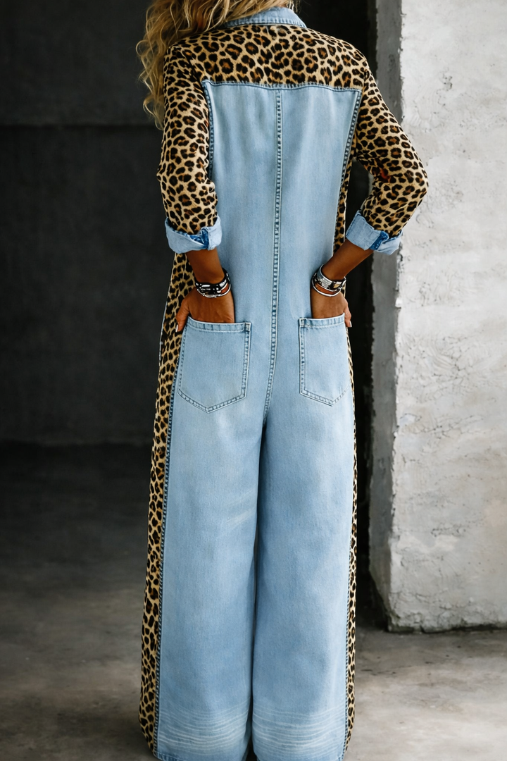 Amanda - Tuta camicia in jeans