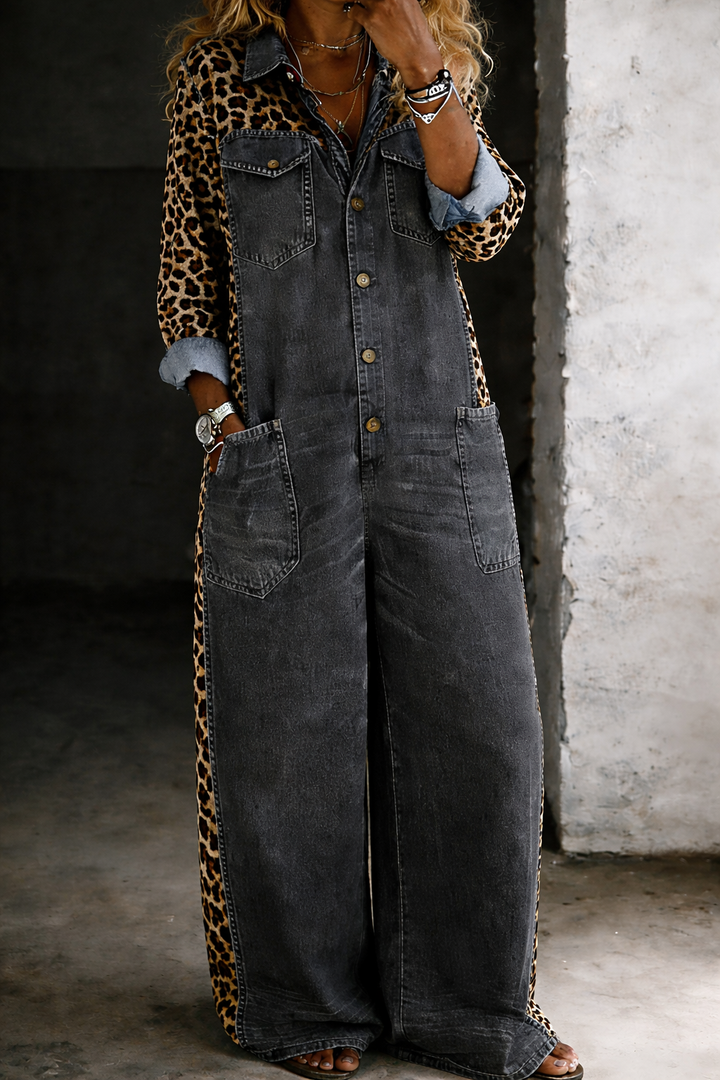 Amanda - Tuta camicia in jeans