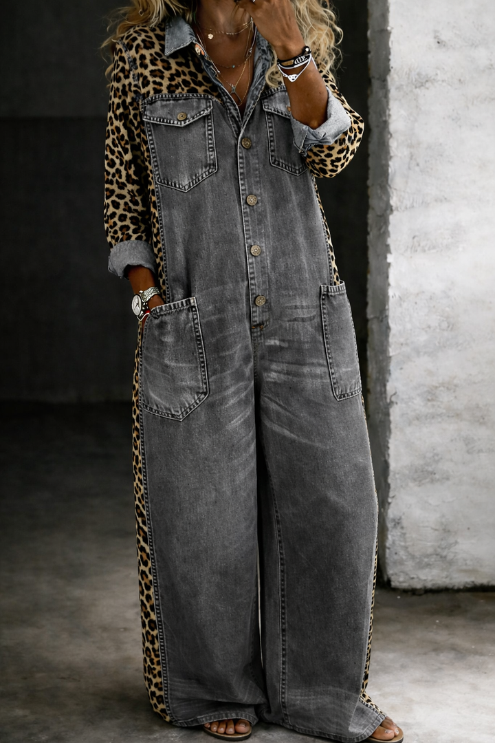Amanda - Tuta camicia in jeans