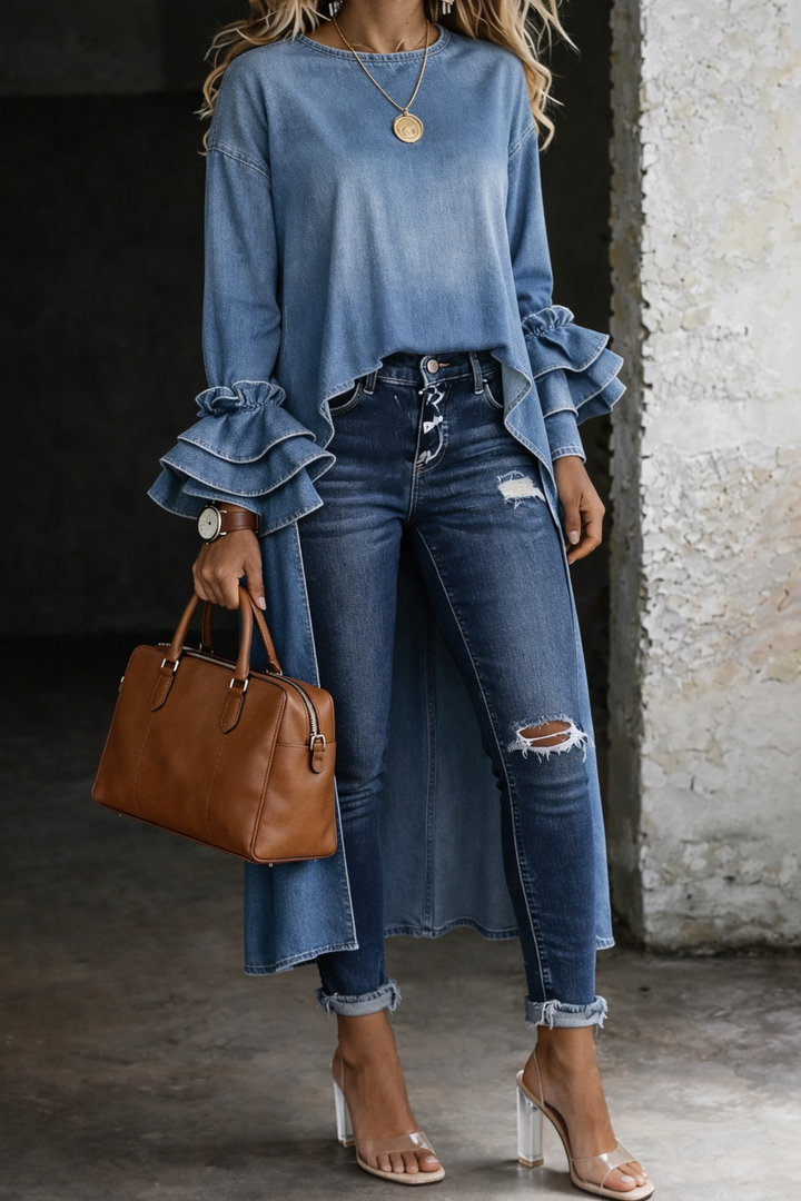 Alessia - Camicia denim casual