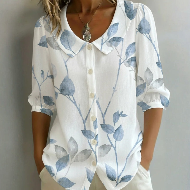 Alice - Blusa a motivo di foglie
