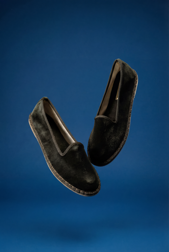 Velluto Chic – Pantofole Friulane in Velluto