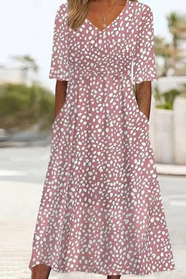 Carlotta™ | Abito Midi a Pois Elegante e Valorizzante