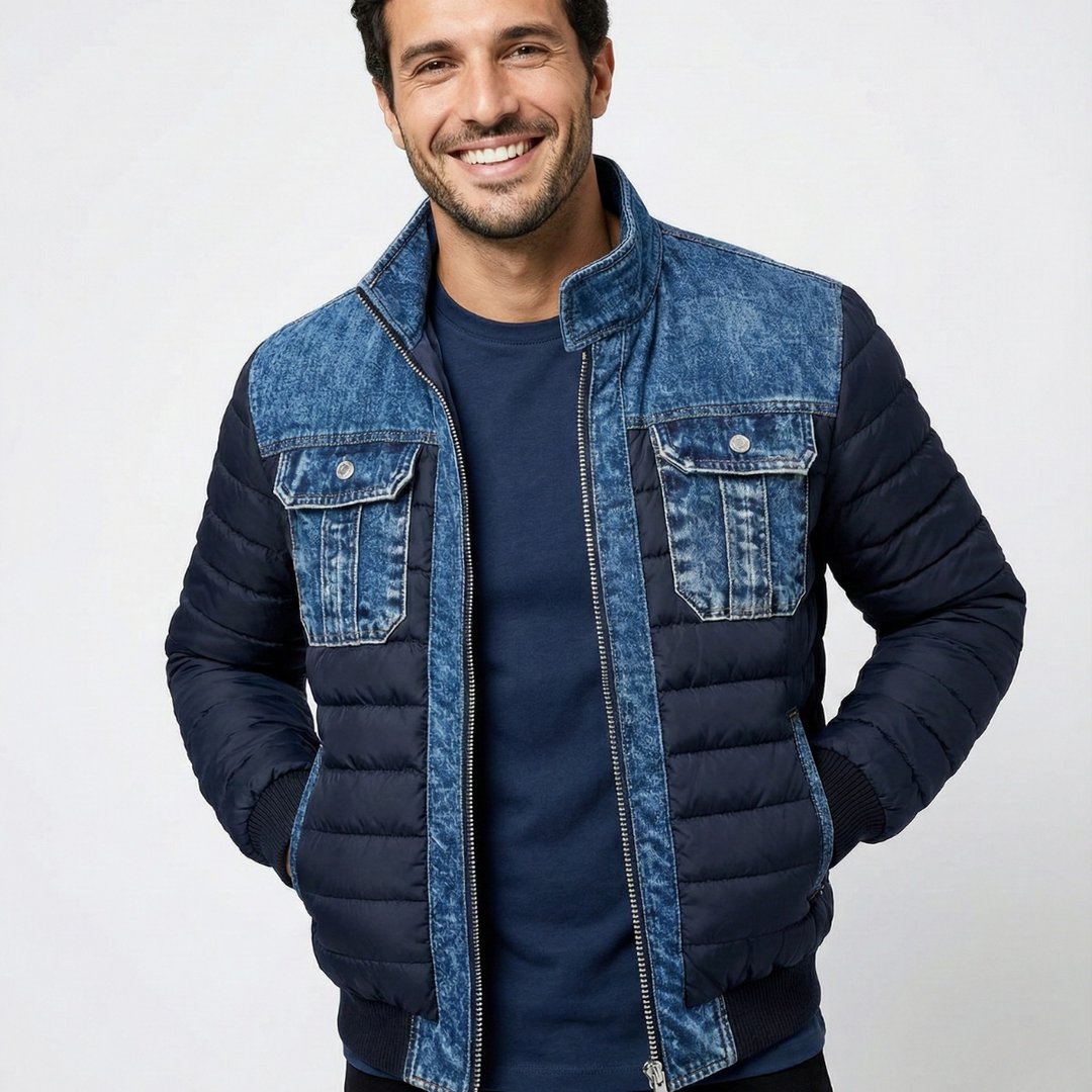 Bruno™ | Giacca Invernale Imbottita in Denim