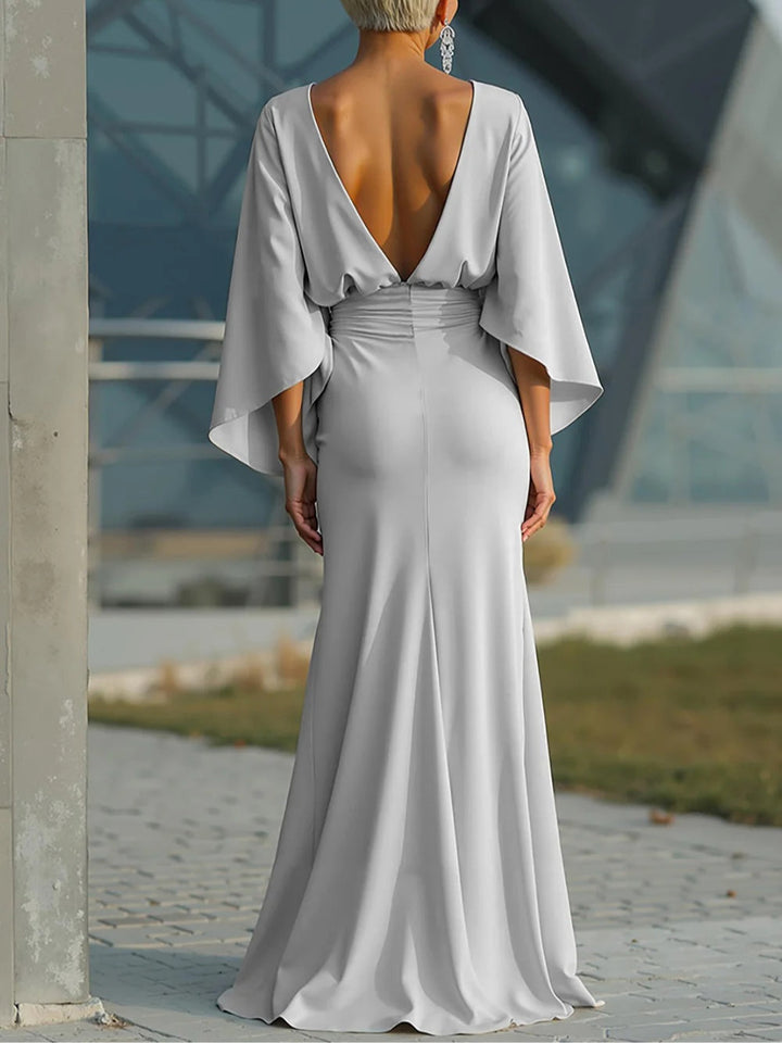 Clara - Abito Elegante con Scollo a V e Schiena Scoperta