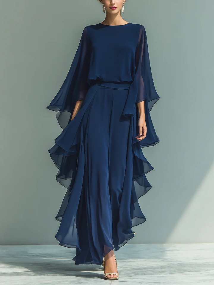 Aurora™ | Coordinato Elegante in Chiffon