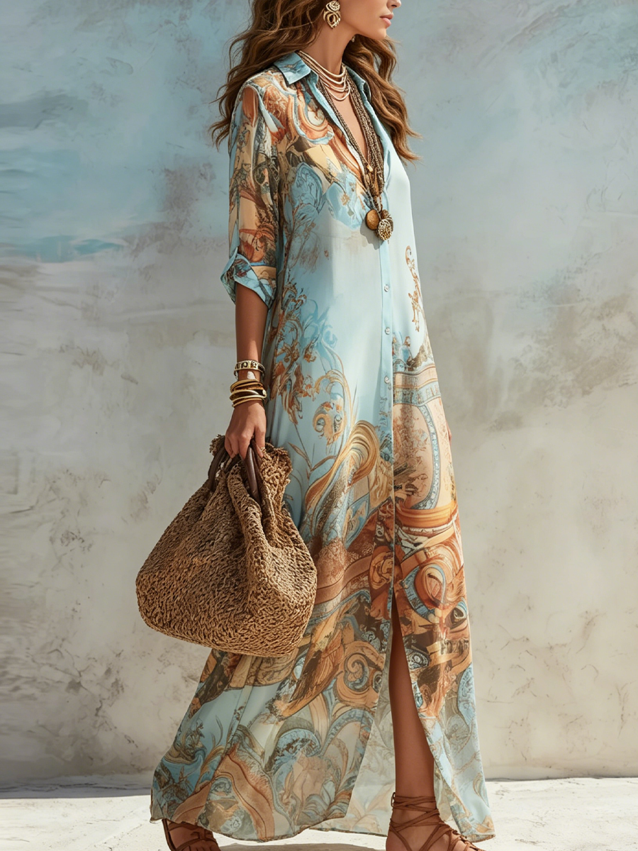 Alessia | Abito Chemisier Elegante