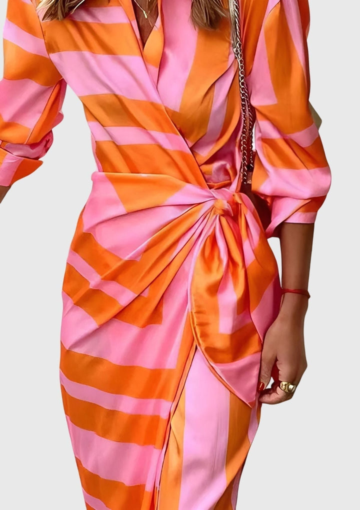 AURORA - Elegante vestito stampato