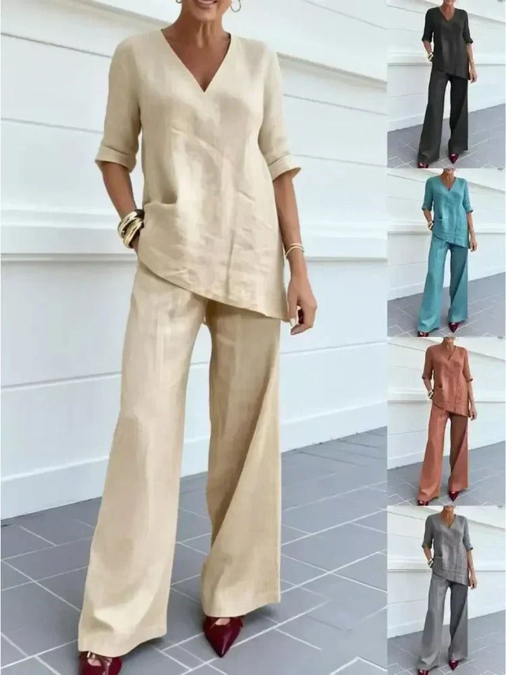 Celina - Ensemble con Top a Maniche Lunghe