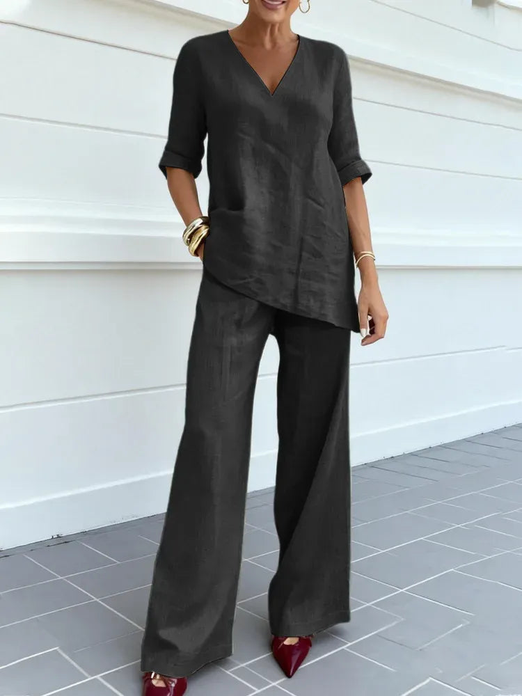Celina - Ensemble con Top a Maniche Lunghe