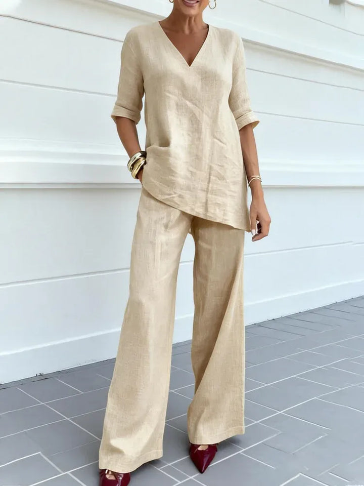 Celina - Ensemble con Top a Maniche Lunghe