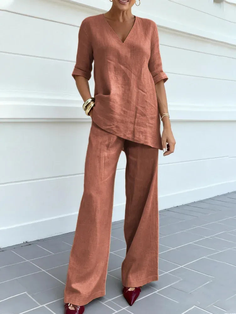 Celina - Ensemble con Top a Maniche Lunghe