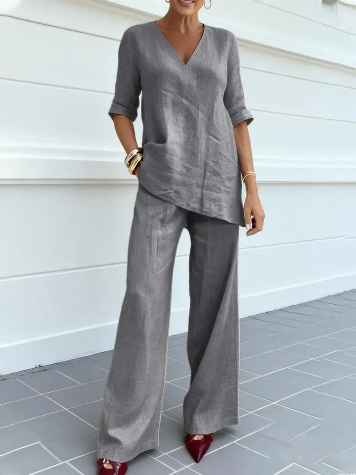Celina - Ensemble con Top a Maniche Lunghe