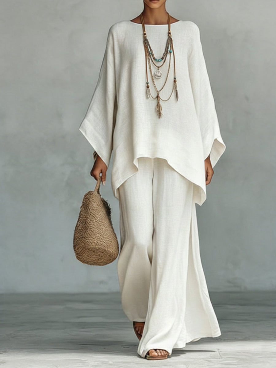 Arianna™ | Coordinato Ampio in Cotone e Lino