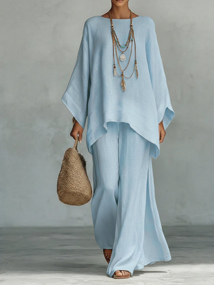 Arianna™ | Coordinato Ampio in Cotone e Lino