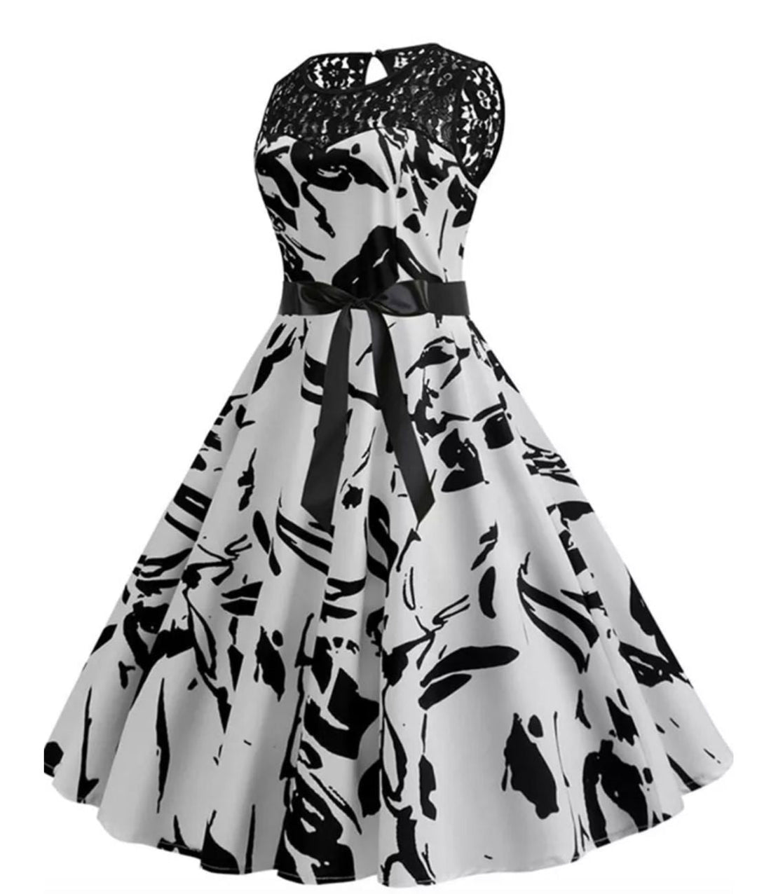 Abito rockabilly in pizzo