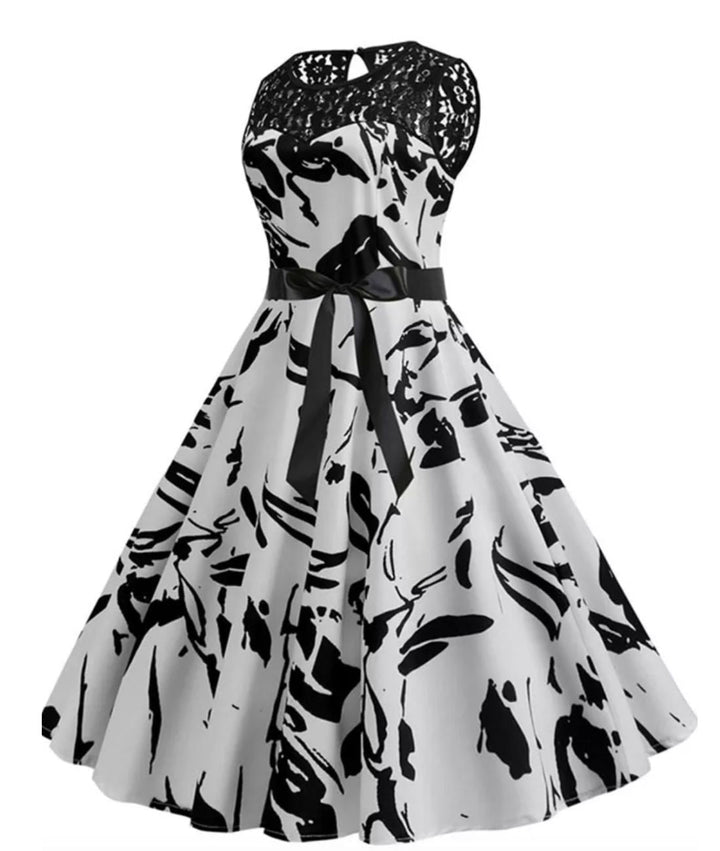 Abito rockabilly in pizzo