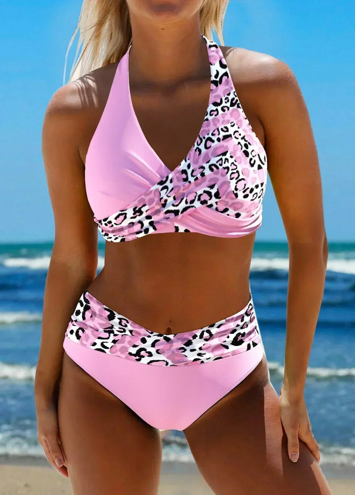 Ada - Bikini con Intreccio a Croce e Slip Alto